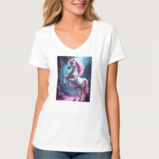 T-shirt Monde des créatures d'Imaginaire : Unicorns Galore (Devant)