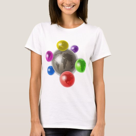 T-shirt Monde des globes (Devant)