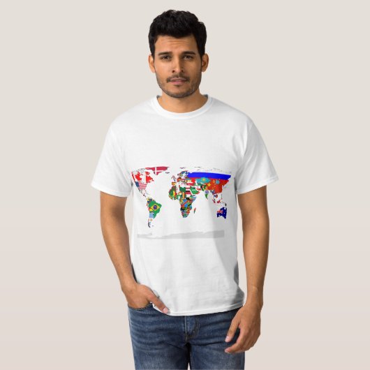 T-shirt Monde marqué (Devant entier)