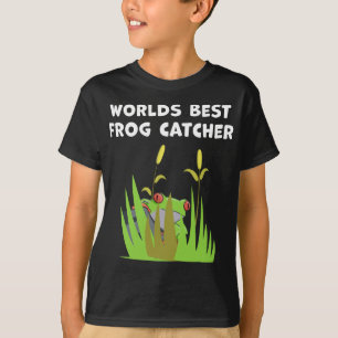 T-shirt Monde Meilleur Capteur de grenouilles Lac-cadeau A