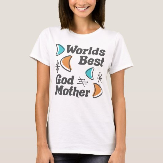 T-shirt Monde meilleur Godmère Retro (Devant)