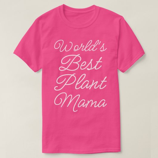 T-shirt Monde meilleur Plante Mama II (Design devant)