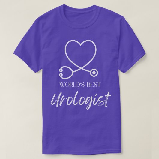 T-shirt monde meilleur urologue (Design devant)