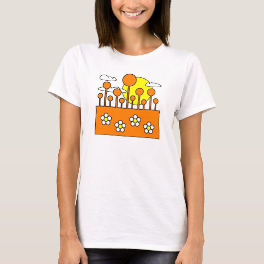 T-shirt Monde Orange (Devant)