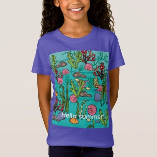 T-Shirt monde sous-marin, illustration estivale
