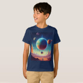 T-shirt monde spatial (Devant entier)