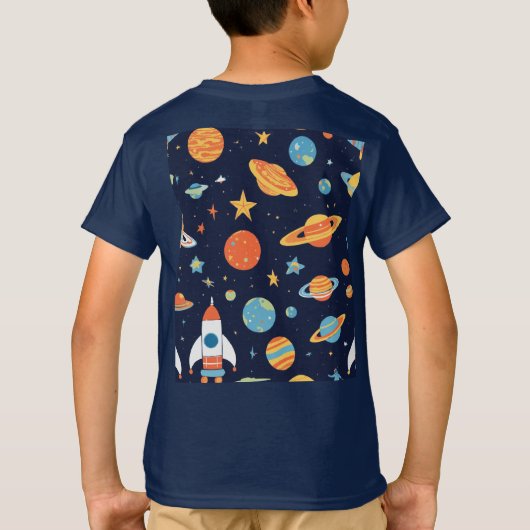 T-shirt monde spatial (Dos)