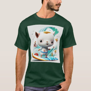 T-shirt Monde surfer étrange