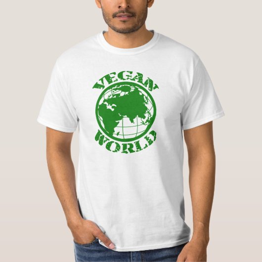 T-shirt Monde végétalien (Devant)