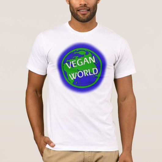 T-shirt Monde végétalien (Devant)