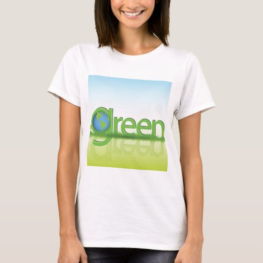 T-shirt Monde vert (Devant)