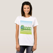T-shirt Monde vert (Devant entier)