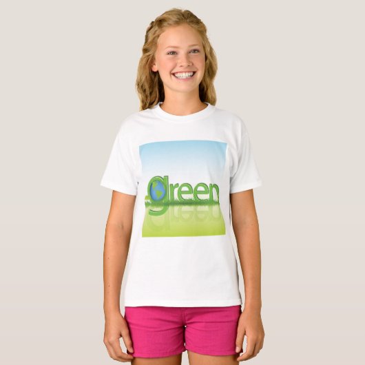 T-shirt Monde vert (Devant entier)