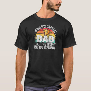 T-shirt Mondes La plupart Okayest Papa plaisante Vintage d