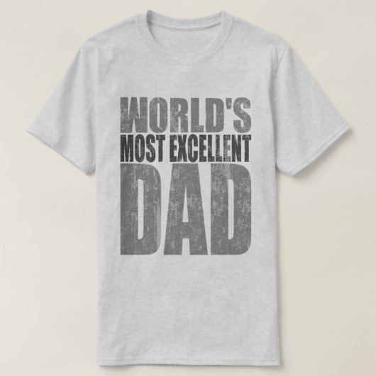 T-shirt Mondes le plus excellent papa (Design devant)