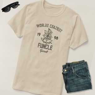 T-shirt Mondes le plus fou Funcle Est Année et nom