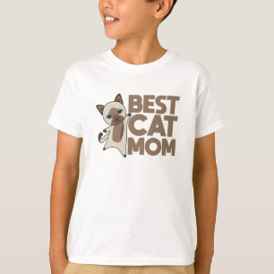 T-shirt Mondes Meilleur Chat Maman - Chats Siam Chat