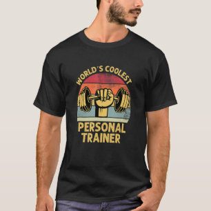 T-shirt Mondes Meilleur Entraîneur Personnel Le Plus Coolé