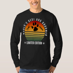 T-shirt Mondes Meilleur Groomer Chien Fun Artiste Fourrure