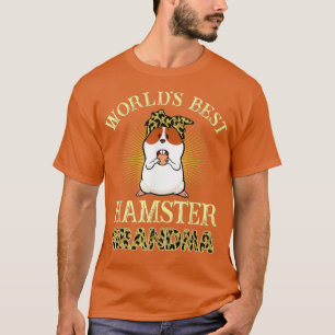 T-shirt Mondes Meilleur Hamster Grand-mère Leopard