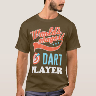 T-shirt Mondes Okayest Dart Joueur Drôle Drôle Drôle Dos T