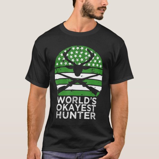 T-shirt Mondes Okayest Hunter Drôle Chasse - (Devant)