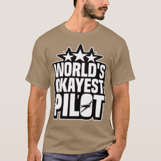 T-shirt Mondes Okayest Pilote rétro mondes vintages ok