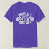 T-shirt Mondes Rétro Okayest Ax Thrower Hatchet Ax Throw (Design devant)