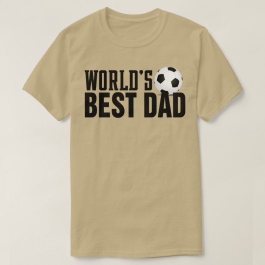T-shirt Mondes simples meilleure typographie papa avec bal (Design devant)