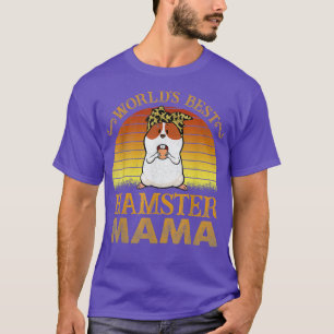 T-shirt Mondes vintages meilleur Hamster Mama