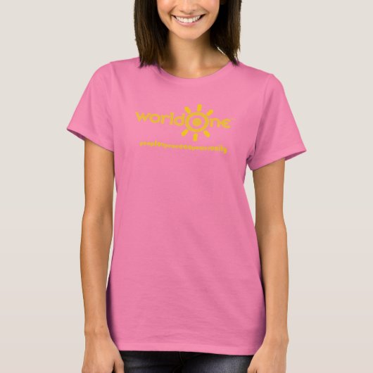 T-shirt mondeUn Turquoise T (Devant)