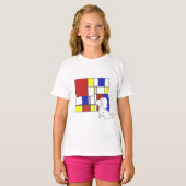 T-shirt Mondrian Inspired Chamomile (Devant entier)