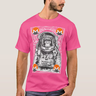 T-shirt Monero Space Singe Crypto Art Moon Cryptomonnaie