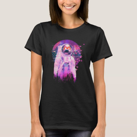 T-shirt Monero Xmr Crypto Moon Homme Space Dream Cryptocur (Devant)