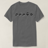 T-shirt MONEY ASL Sign Language Design 5 (Design devant)