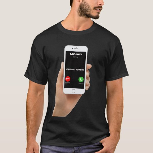T-shirt Money calling (Devant)