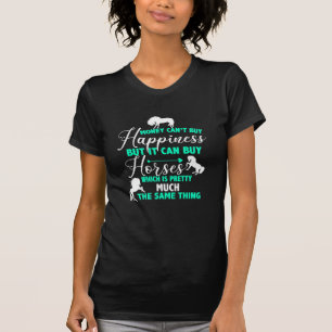 T-shirt Money Can Buy Horses Vert Menthe