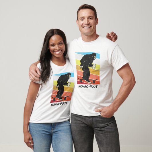 T-shirt Mongo Pied Bigfoot Sasquatch Skateboard Wi (Unisexe)