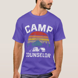 T-shirt Moniteur de camp Été Rétro Directeur Personnel de