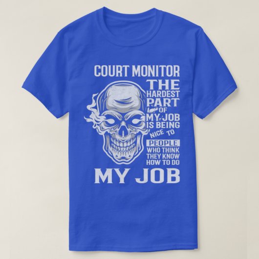 T-shirt Moniteur du tribunal (Design devant)