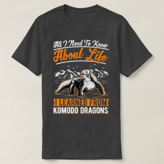 T-shirt Moniteur Komodo Dragon Lizard 1 (Design devant)