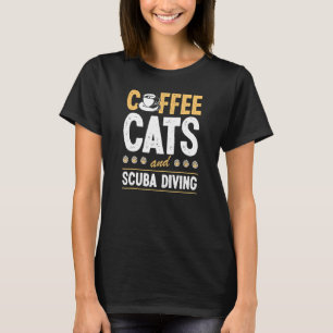 T-shirt Moniteurs de plongée en scaphandre Coffee Cats And