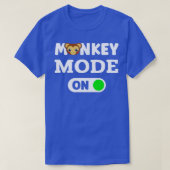T-shirt Monkey Animal Monkey Mode Activé (Design devant)