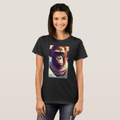 T-shirt Monkey Ape Animal Astronaut Space Universe Galaxy  (Devant entier)