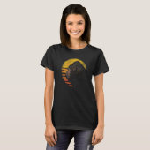 T-shirt Monkey Ape Animal Retro Sunset Gorilla (Devant entier)