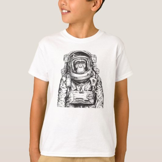 T-shirt Monkey Astronaut (Devant)
