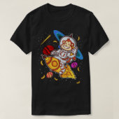 T-shirt Monkey Astronaut Rocket Ride Space (Design devant)