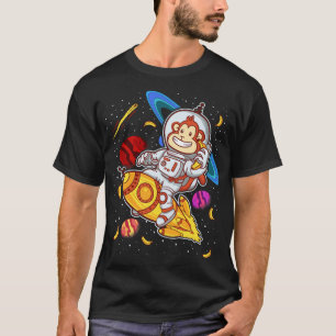 T-shirt Monkey Astronaut Rocket Ride Space