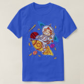 T-shirt Monkey Astronaut Rocket Ride Space (Design devant)
