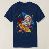 T-shirt Monkey Astronaut Rocket Ride Space (Design devant)